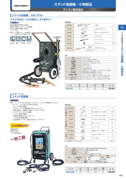 デンゲン エアー専用樹脂溶接機 BMW/TOYOTA(EU) 車体補修